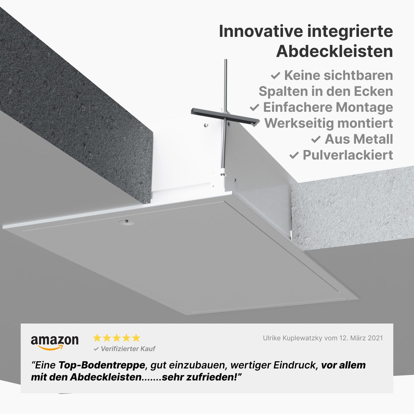 Metall + Brandhemmend HEYKE AntiGravity Metal Basic Bodentreppe