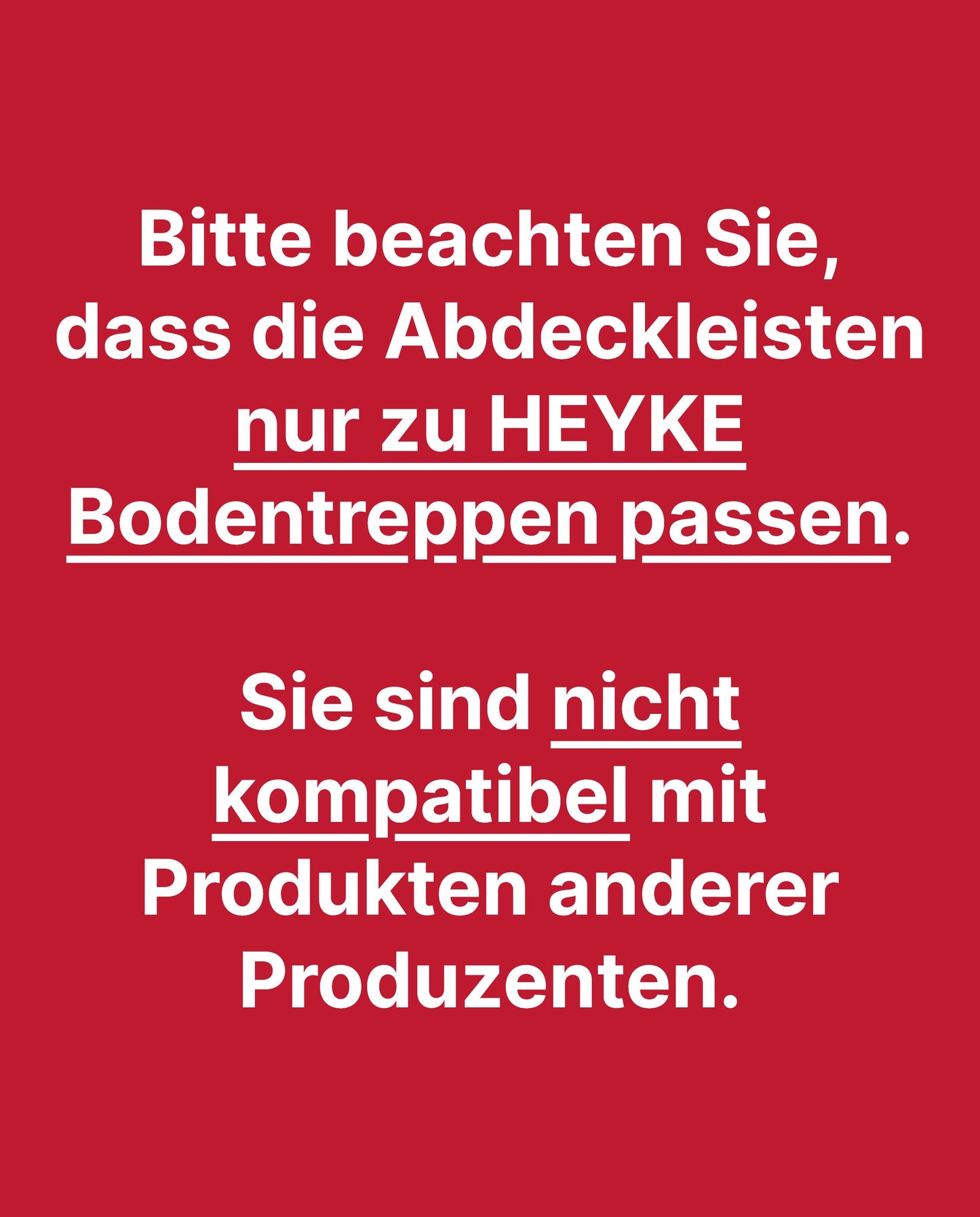 Schneeweiße Abdeckleisten für Holz Bodentreppe