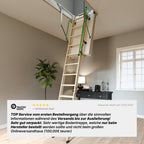Pro-Passive, luftdichte Kl. 4 mit 2 Handläufen Bodentreppen - HEYKE AntiGravity Pro