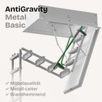 Metall + Brandhemmend HEYKE AntiGravity Metal Basic Bodentreppe
