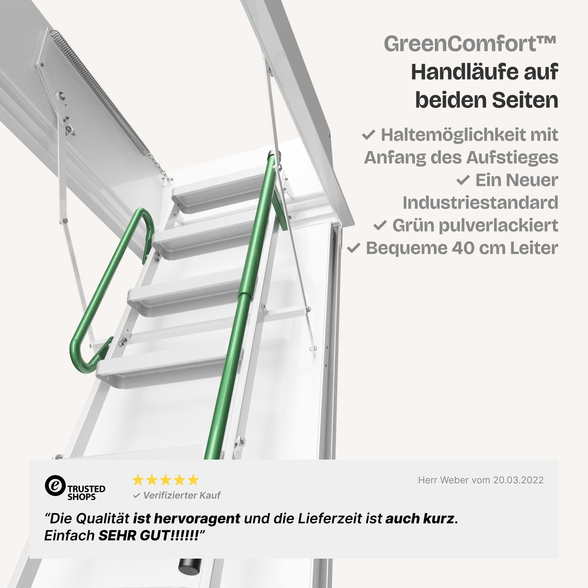 Metall + Brandhemmend HEYKE AntiGravity Metal Basic Bodentreppe