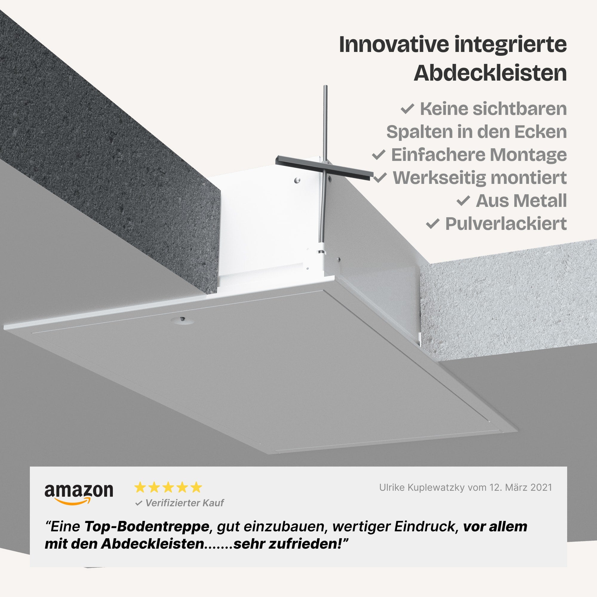 Metall + Brandhemmend HEYKE AntiGravity Metal Basic Bodentreppe
