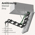 Professionelle Metall + Brandhemmend + Passivhaus HEYKE AntiGravity Metal Pro Bodentreppe