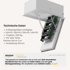Professionelle Metall + Brandhemmend + Passivhaus HEYKE AntiGravity Metal Pro Bodentreppe