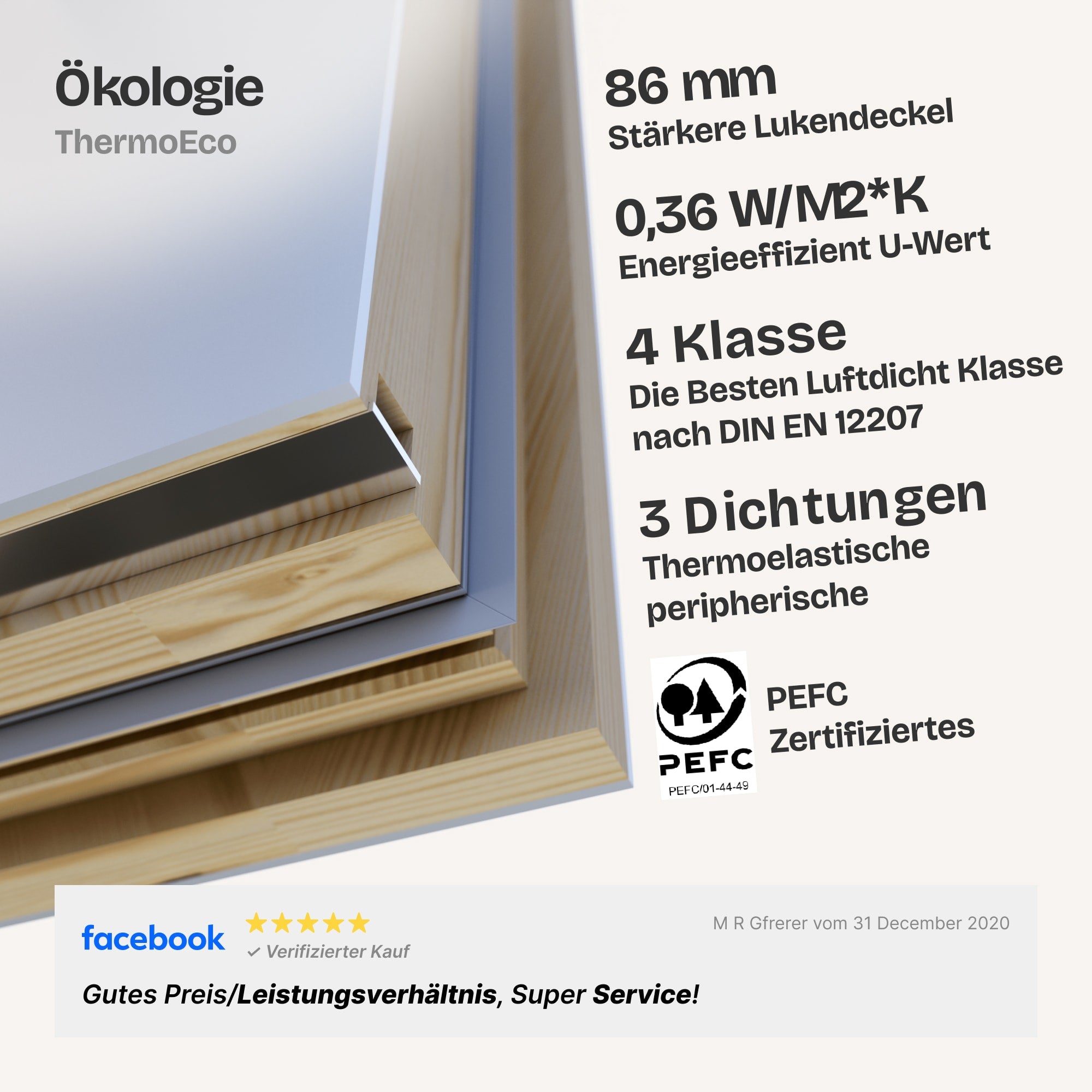 Pro-Passive, luftdichte Kl. 4 mit 2 Handläufen Bodentreppen - HEYKE AntiGravity Pro