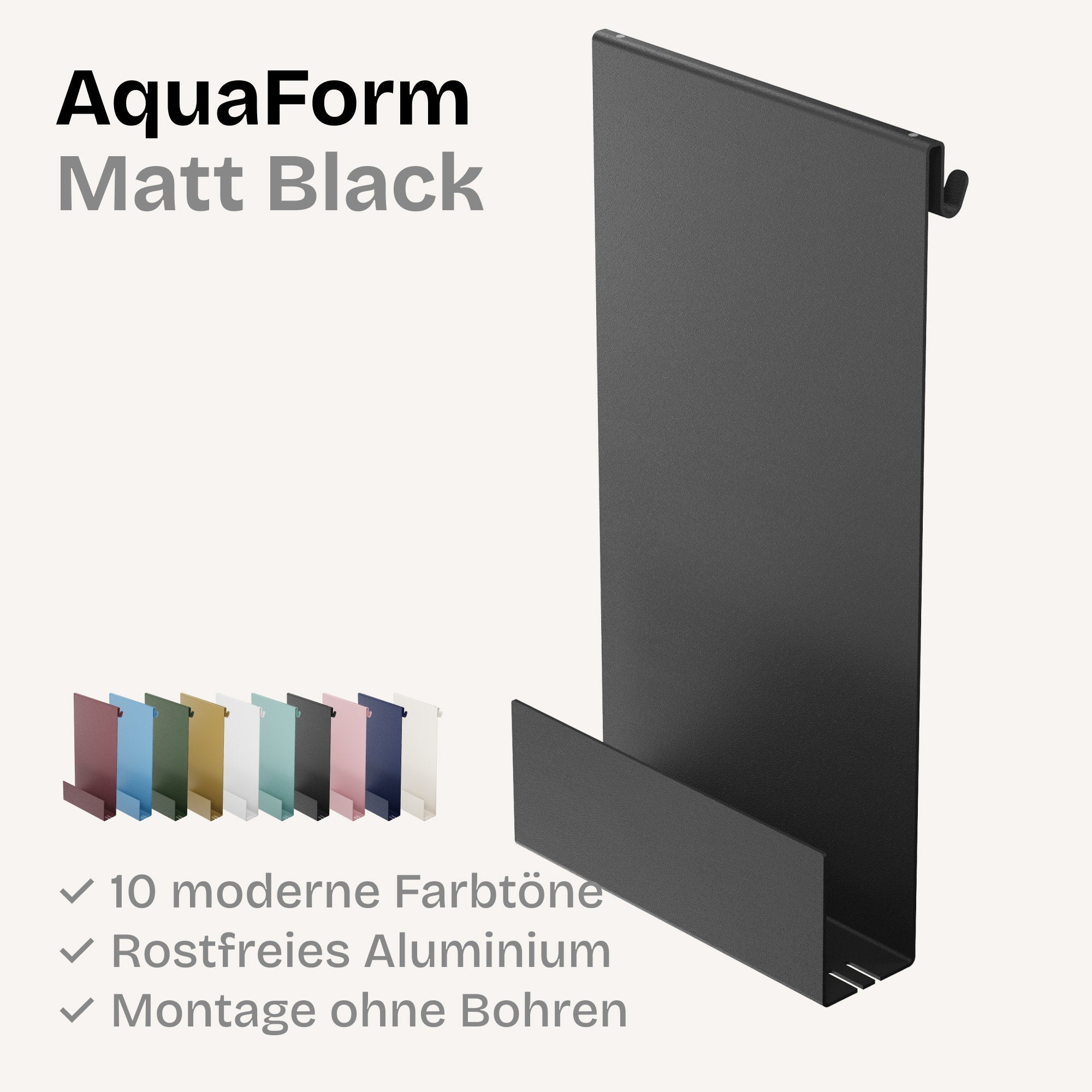 Minimalistische HEYKE AquaForm Premium Duschablage