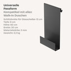 Minimalistische HEYKE AquaForm Premium Duschablage