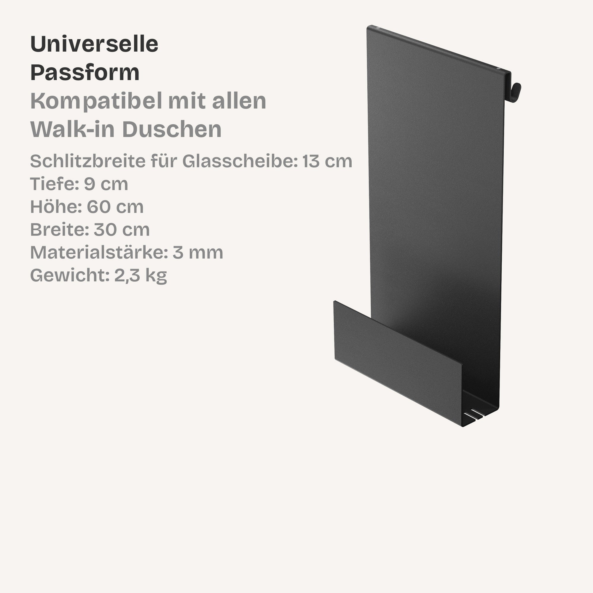 Minimalistische HEYKE AquaForm Premium Duschablage