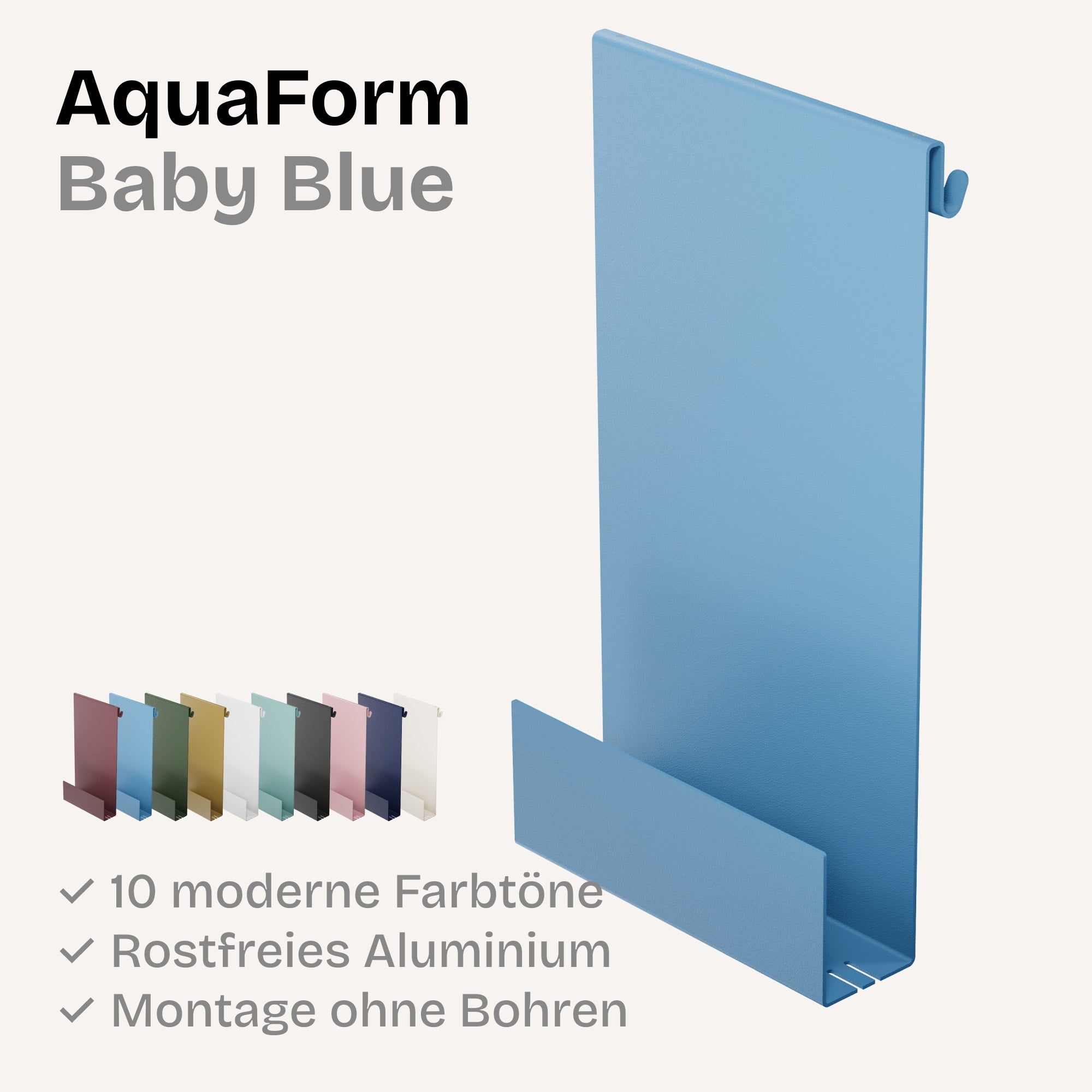 Minimalistische HEYKE AquaForm Premium Duschablage