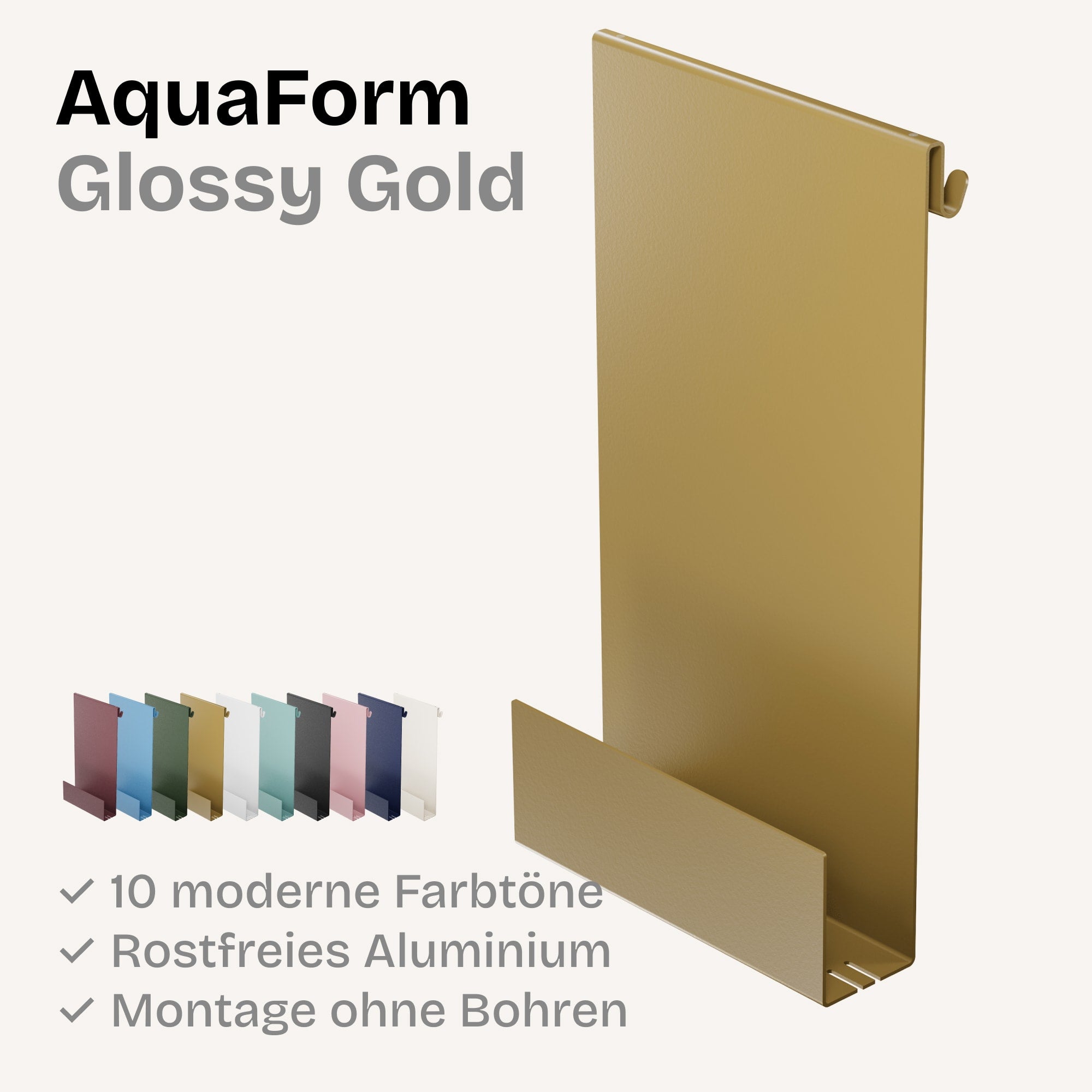 Minimalistische HEYKE AquaForm Premium Duschablage