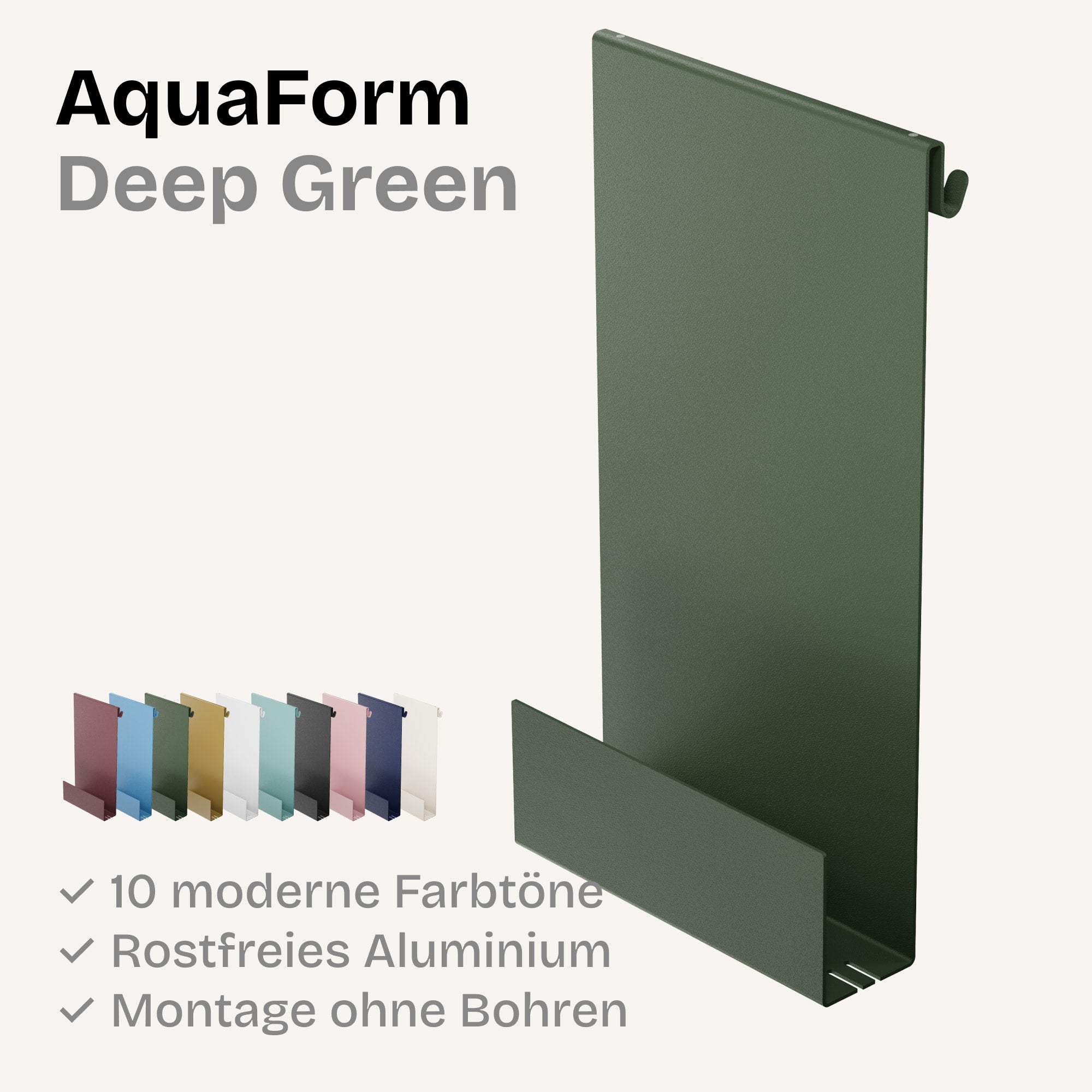 Minimalistische HEYKE AquaForm Premium Duschablage