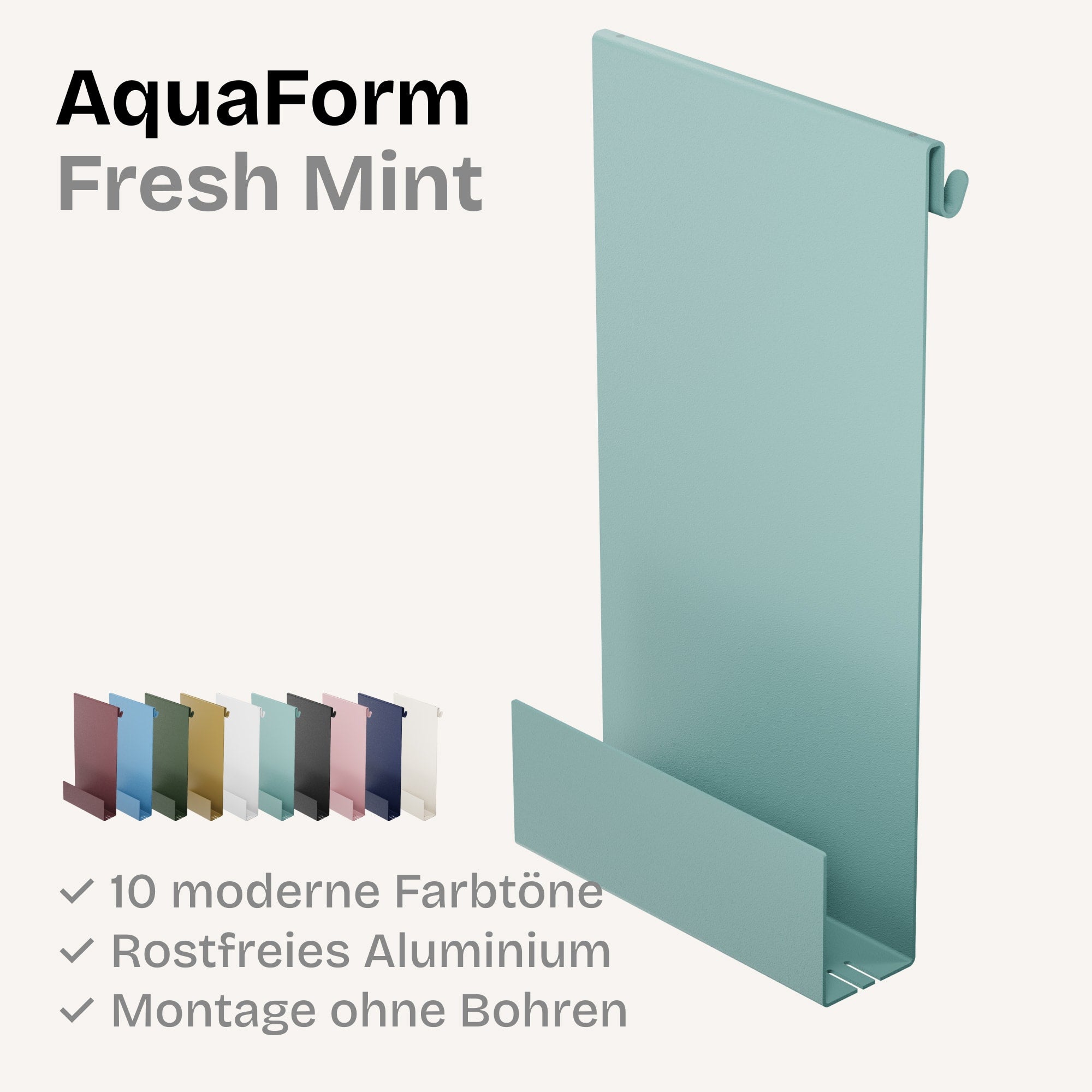 Minimalistische HEYKE AquaForm Premium Duschablage