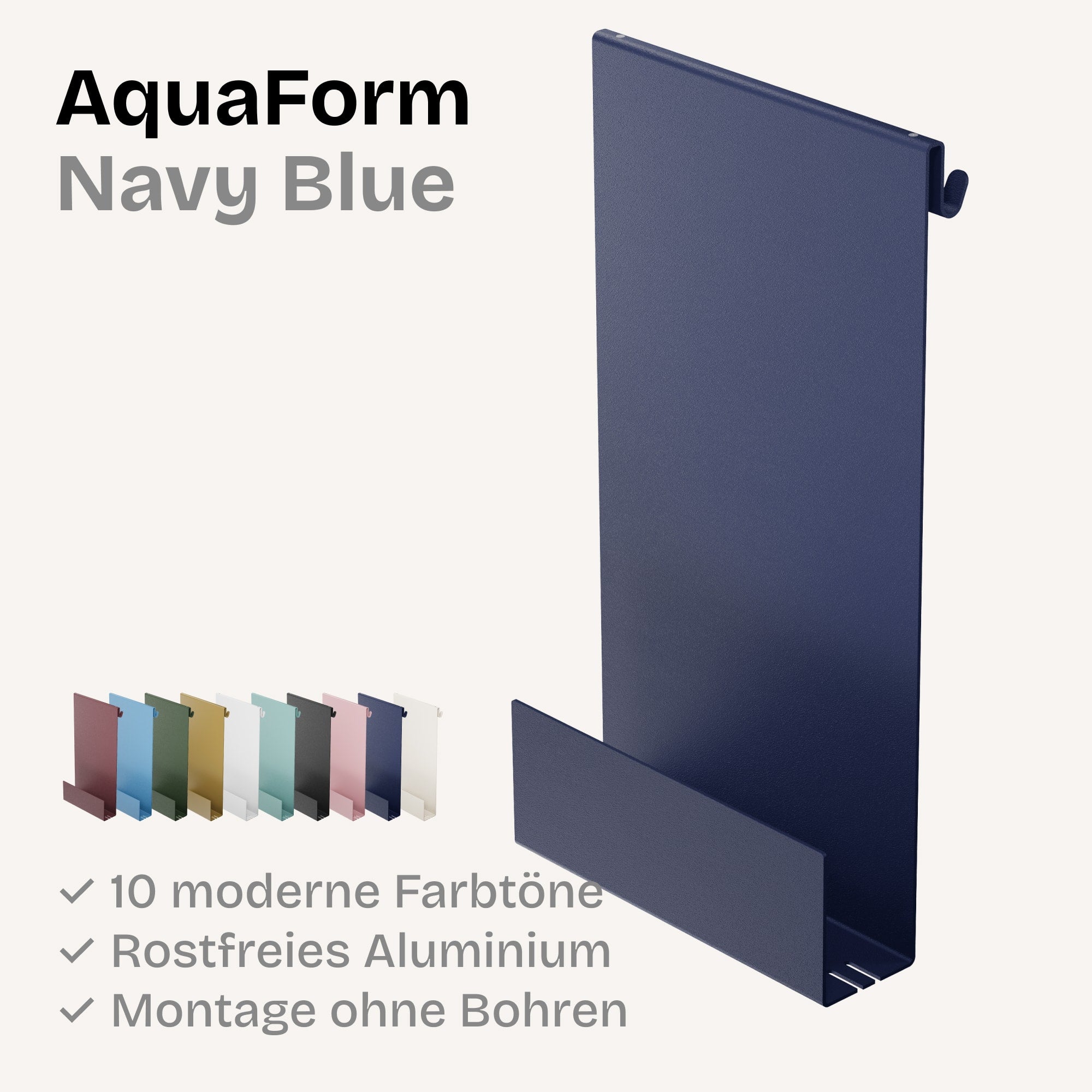 Minimalistische HEYKE AquaForm Premium Duschablage