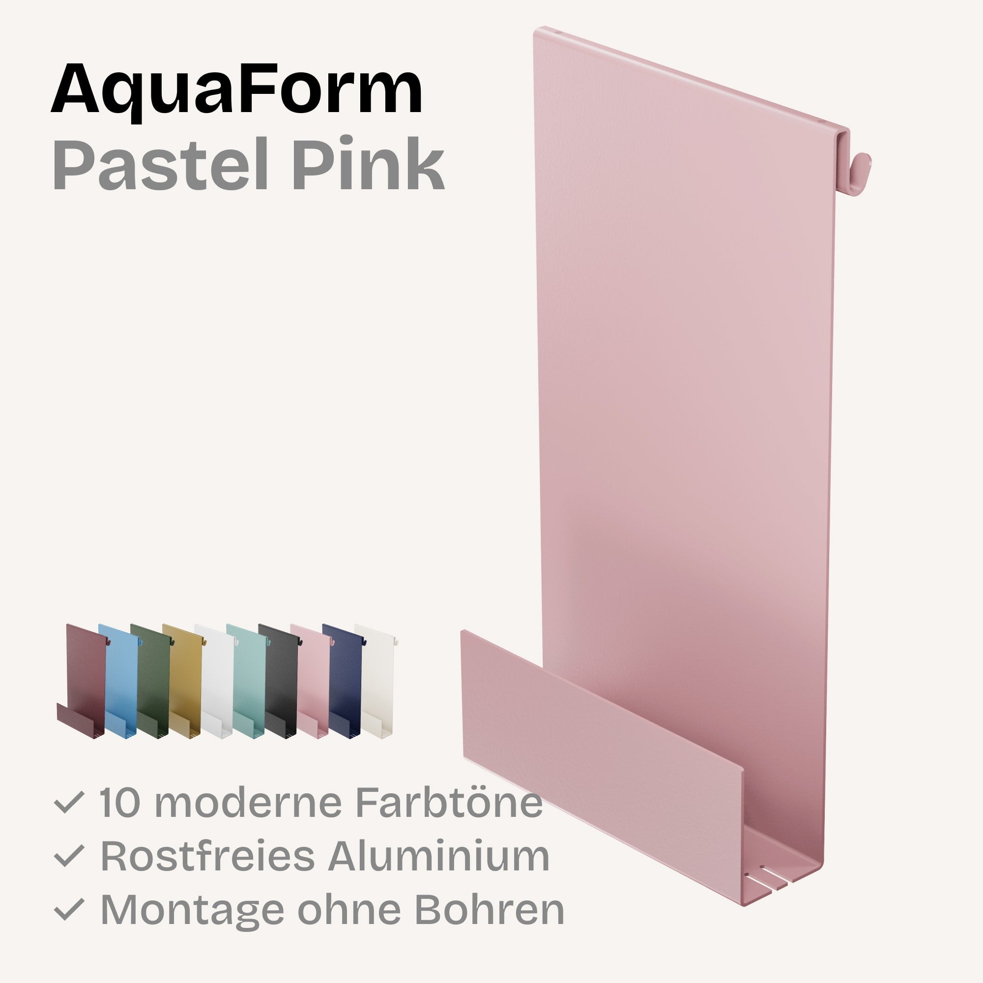 Minimalistische HEYKE AquaForm Premium Duschablage