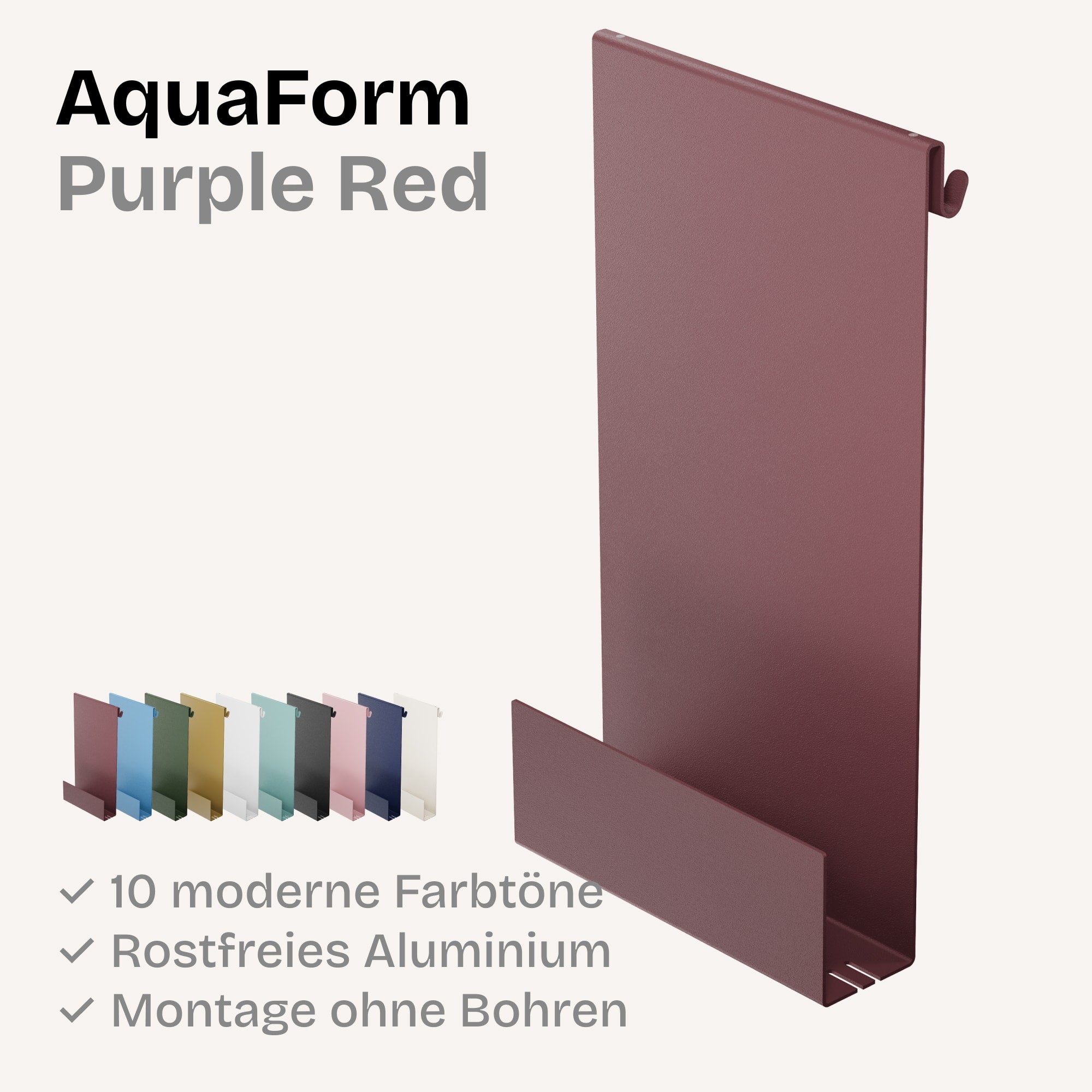 Minimalistische HEYKE AquaForm Premium Duschablage