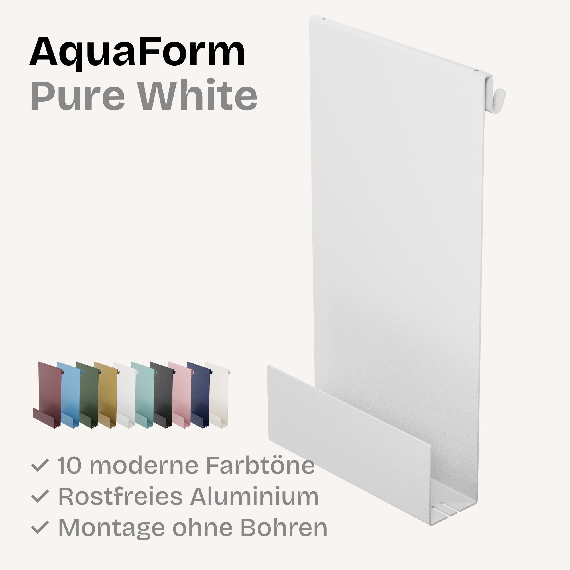 Minimalistische HEYKE AquaForm Premium Duschablage