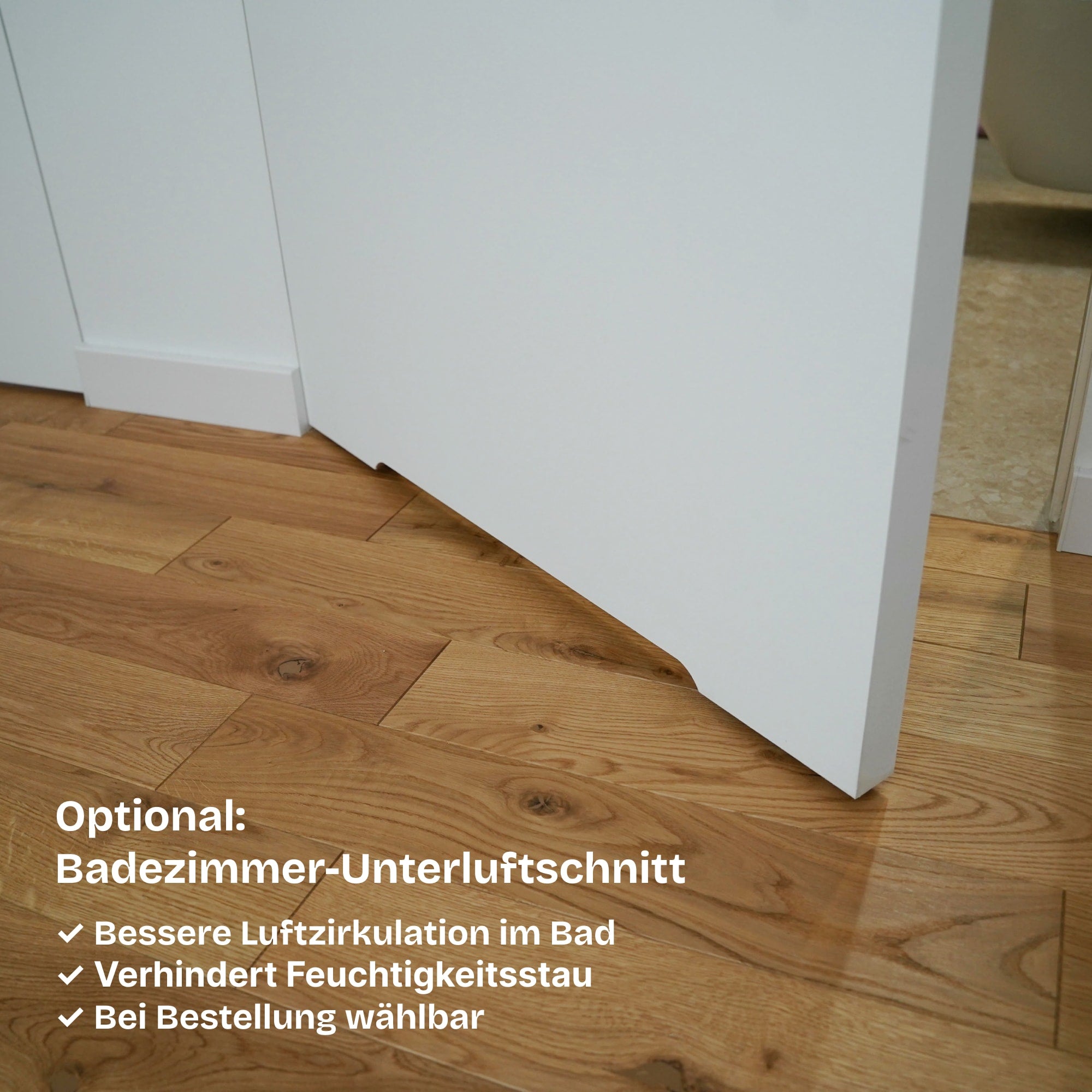 Versteckte Zimmertür • Vollplatte mit Schalldämmung • schwarze Alu-Zarge • 3 Bänder