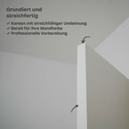 Versteckte Zimmertür • Vollplatte mit Schalldämmung • schwarze Alu-Zarge • 3 Bänder