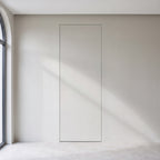 Wandbündige Tür • Innovativ ganz ohne Klinke • Touch-to-Open • Beeindruckende Höhe 2,30 m • weiße Alu-Zarge