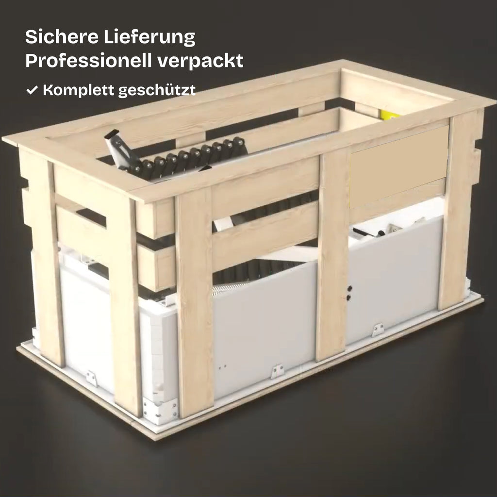 Elektrische & Passiv Bodentreppe + Fernbedienung + Passivhaus-Dämmung + Z-Wave