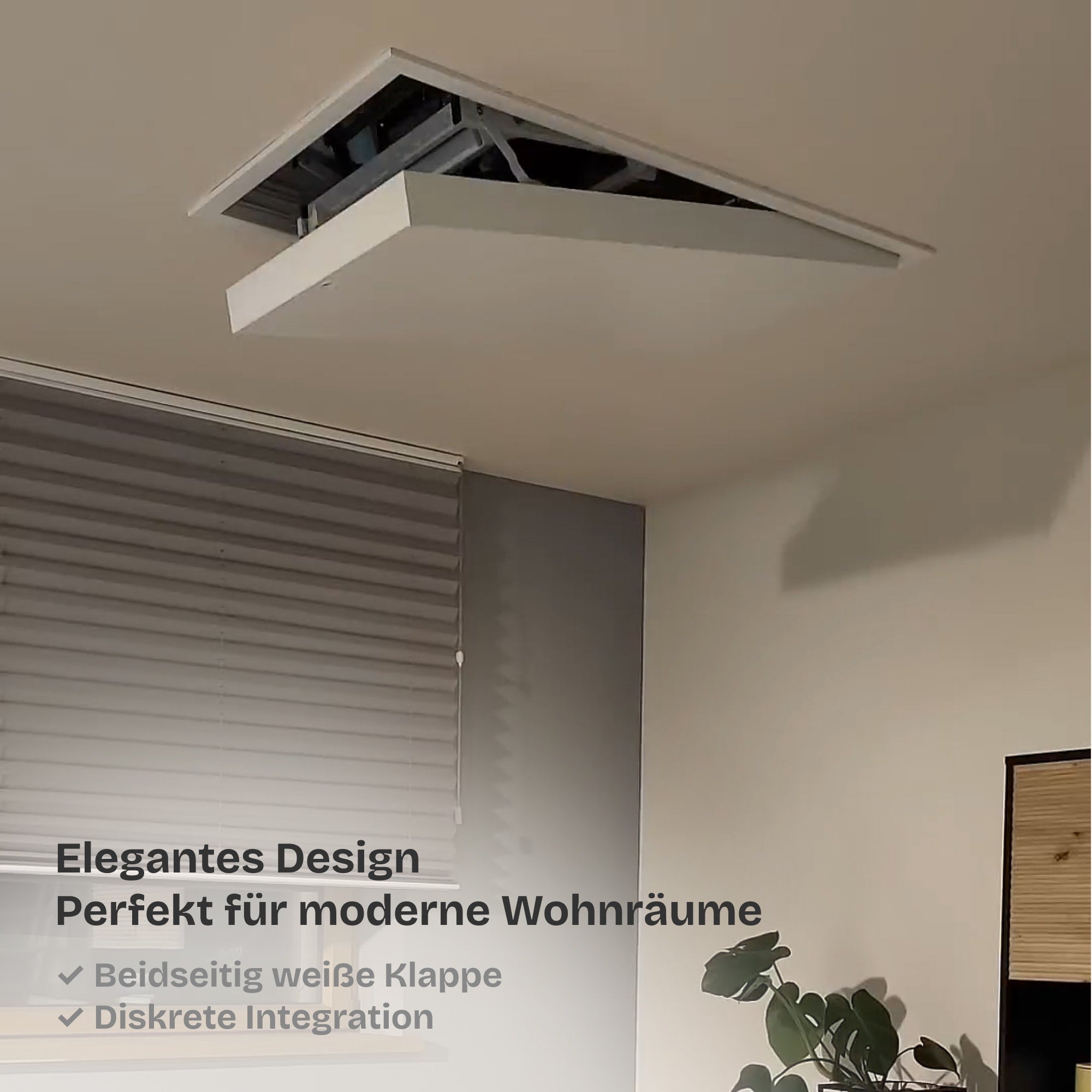 Elektrische & Passiv Bodentreppe + Fernbedienung + Passivhaus-Dämmung + Z-Wave