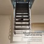 Elektrische & Passiv Bodentreppe + Fernbedienung + Passivhaus-Dämmung + Z-Wave